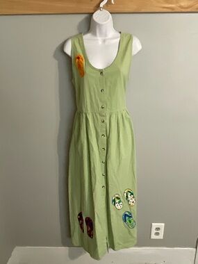 Sunbelt Light Button-Front Maxi Dress Medium